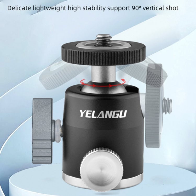 YELANGU LW-A01 Metal Tripod Ball Head Adapter - Smooth Panoramic Rotation 6 Yelangu Lw-A01 Metal Tripod Ball Head Adapter - Smooth Panoramic Rotation - Image 6