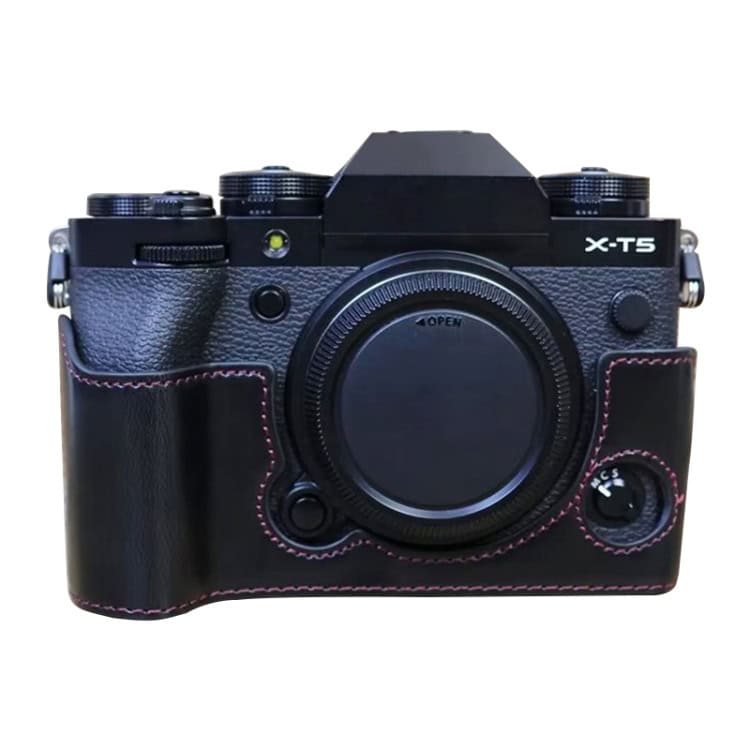 FUJIFILM X-T5 PU Leather Camera Half Case Base - Protection with Style 1 Fujifilm X-T5 Pu Leather Camera Half Case Base - Protection With Style