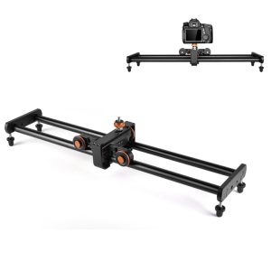YELANGU 60cm Slide Rail Track + Trolley Buckle for SLR/Video Cameras