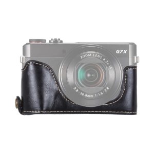 Canon G7 X Mark II PU Leather Camera Half Case Base - 1/4 inch Thread.