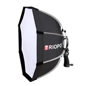 TRIOPO KS90 90cm Octagon Softbox with Bracket Handle for Speedlite