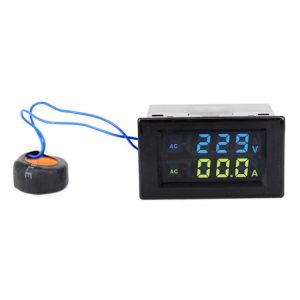 110V 220V 380V 100A Digital AC Voltmeter Ammeter Monitor LCD Panel - 70A