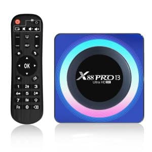 Acrylic X88 Pro 8K Smart TV Box, 4G+64GB, RK3528 Quad-Core, Remote Control