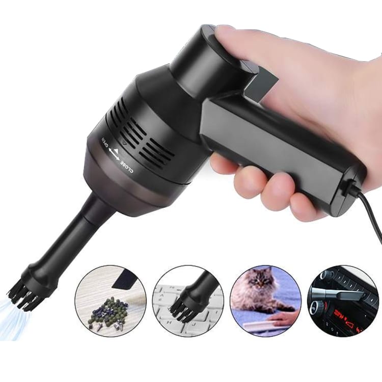 HK-6019D Portable USB Mini Vacuum Cleaner - Perfect for Home & Car Cleans 1 Hk-6019D Portable Usb Mini Vacuum Cleaner - Perfect For Home &Amp; Car Cleans
