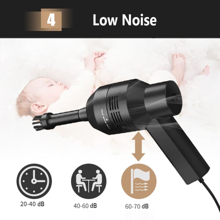 HK-6019D Portable USB Mini Vacuum Cleaner - Perfect for Home & Car Cleans 9 Hk-6019D Portable Usb Mini Vacuum Cleaner - Perfect For Home &Amp; Car Cleans - Image 9