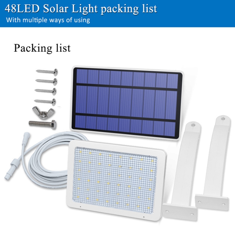Solar-Powered Outdoor Street Lamp | 48LED Detachable, IP65 Waterproof 5 Solar-Powered Outdoor Street Lamp | 48Led Detachable, Ip65 Waterproof - Image 5