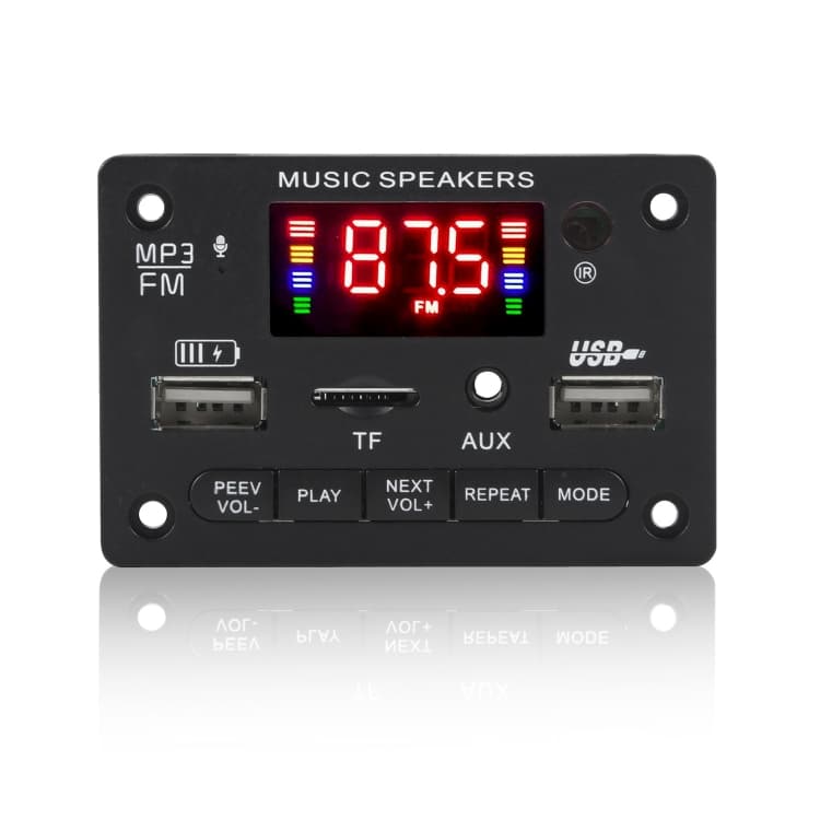 Car Music Player 12V BT Audio Decoder Board USB FM Radio w/Remote Control 2 Car Music Player 12V Bt Audio Decoder Board Usb Fm Radio W/Remote Control - Image 2