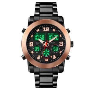 SKMEI 1642 Multifunction Luminous Watch - 3 Displays, Alarm Support