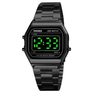 SKMEI 1646 LED Digital Watch - Luminous Display, Sleek Design, Black