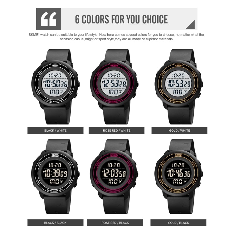 SKMEI 1736 LED Digital Watch with Luminous Display & Triplicate Dial 2 Skmei 1736 Led Digital Watch With Luminous Display &Amp; Triplicate Dial - Image 2