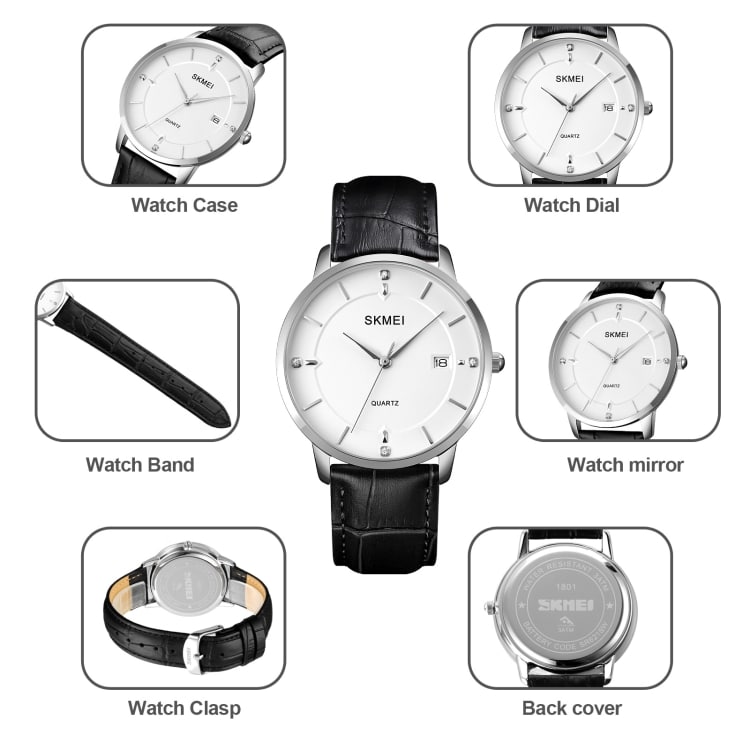 SKMEI 1801 Men's Quartz Calendar Watch: Everyday Elegance in Chic Design 3 Skmei 1801 Men'S Quartz Calendar Watch: Everyday Elegance In Chic Design - Image 3