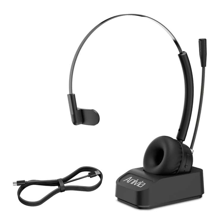 Anivia A8 Bluetooth Headset with Noise-cancelling Mic • Crystal-clear Calls 1 Wireless Headset With Microphone For Gaming And Calls, Charging Dock Included.