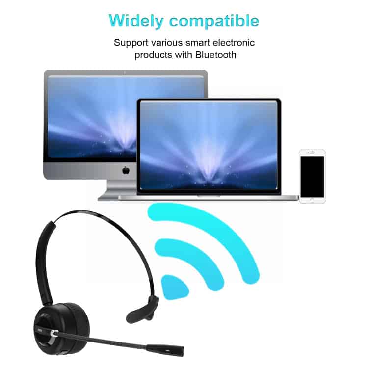Anivia A8 Bluetooth Headset with Noise-cancelling Mic • Crystal-clear Calls 4 Wireless Bluetooth Electronic Headset Compatible With Macbook And Smartphones, Supported By Syndmart Electronics Store.