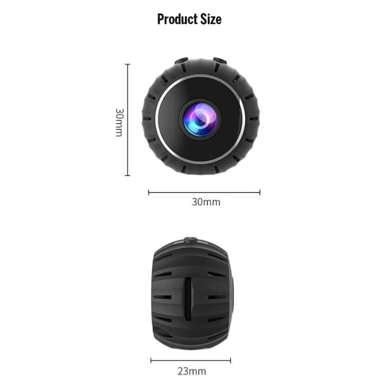 X10 HD Infrared Night Vision Camera with WiFi & Base - Sleek Surveillance Solution 2 High-Quality Camera Lens With Compact 30Mm Diameter And Versatile 23Mm Thickness For Surveillance Or Photography.