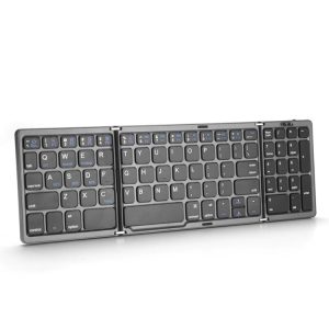 Bluetooth Foldable Keyboard with Numeric Keypad: Portable & Efficient Typing
