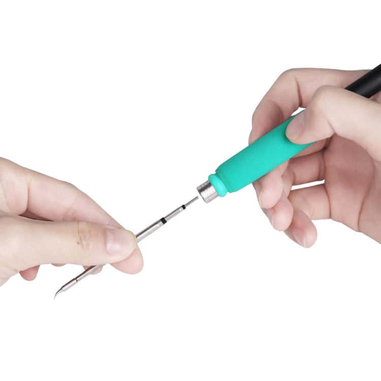 Kaisi KS-210 Soldering Iron Head for Precision Work - Trustworthy Quality 3 Precision Screwdriver Repairing Electronics Or Jewelry, Close-Up Of Hands Holding Small Tools For Detailed Work, Suitable For Diy Hobbyists Or Professional Technicians, High-Quality Image From Syndmart.