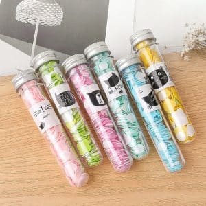 10pcs Travel Tube Shape Boxed Mini Confetti Soap Plate Kit - Portable & Disposable