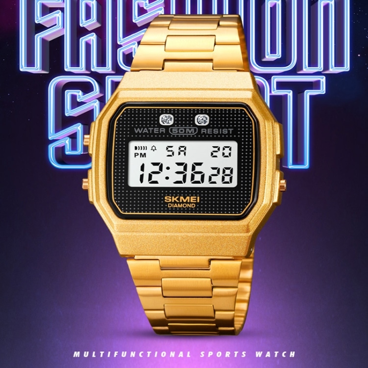 SKMEI 1952 Waterproof Electronic Watch - Durable, Stylish Design, Resin Mirror 2 Skmei 1952 Waterproof Electronic Watch - Durable, Stylish Design, Resin Mirror - Image 2