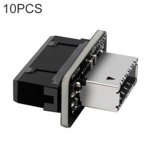 10 PCS 73S Mainboard USB 3.0 19P/20P to Type-E90 Adapter - Convenient 90-Degree Angle