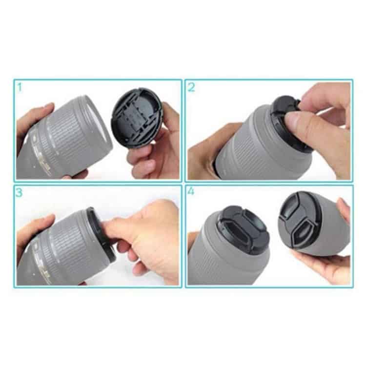Canon 86mm Lens Cap - Secure Fit for Camera Lens 4 Syndmart Portable Water Bottle With Removable Lid And Easy-To-Open Cap, Designed For Outdoor And Sports Activities.