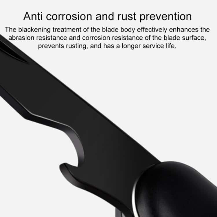 Compact Xiaomi Youpin Huohou Mini Folding Knife - Ideal Everyday Carry Companion 6 Black Corrosion-Resistant Kitchen Knife With Anti-Rust Coating, Highlighting Durability And Corrosion Prevention.