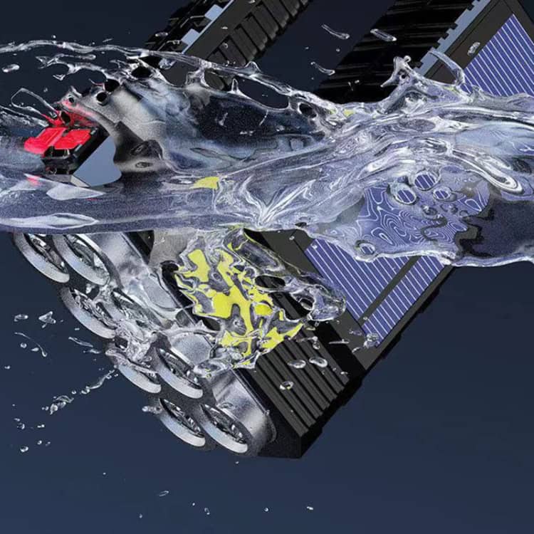 Adventure-Ready: Ultra Bright 8 LED Waterproof Camping Flashlight 4 Rechargeable Solar Power Bank With Waterproof Design, Solar Panel, And Multiple Usb Ports For Outdoor Use And Emergency Charging.