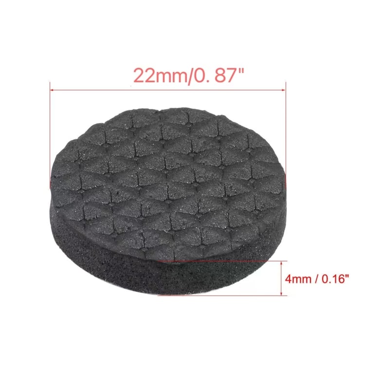 2pcs 22mm Round Plaid EVA Foot Pads - Slip-proof, Noise-reducing for Table Sofa 2 2Pcs 22Mm Round Plaid Eva Foot Pads - Slip-Proof, Noise-Reducing For Table Sofa - Image 2