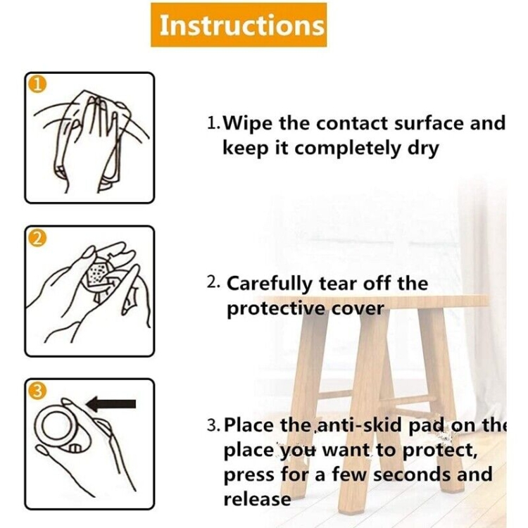 2pcs 22mm Round Plaid EVA Foot Pads - Slip-proof, Noise-reducing for Table Sofa 4 2Pcs 22Mm Round Plaid Eva Foot Pads - Slip-Proof, Noise-Reducing For Table Sofa - Image 4