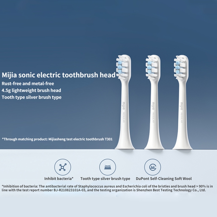 Xiaomi Mijia 3pcs Brush Head for Electric Toothbrush - T301/T302 Standard 4 Xiaomi Mijia 3Pcs Brush Head For Electric Toothbrush - T301/T302 Standard - Image 4