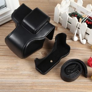 Black leather belt and belt holder with accessories on wooden surface, stylish men's fashion accessories, high-quality leather belt and case, perfect for everyday wear or special occasions, elegant and functional design, syndmart.