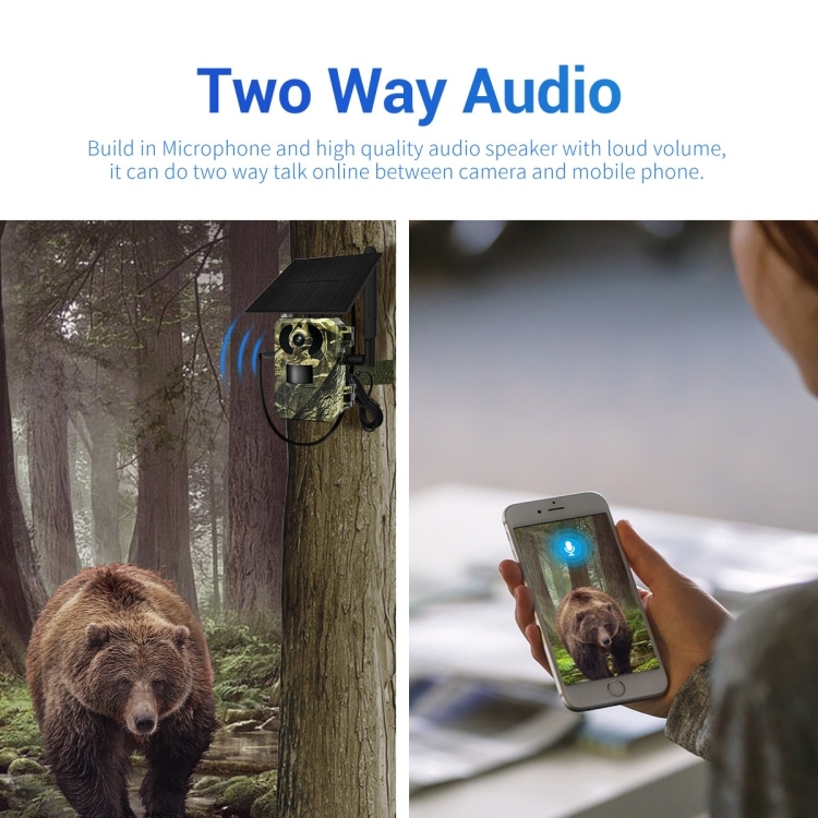 ESCAM QF380 4MP Solar PIR Smart Hunting Camera - Wildlife Monitoring alert 4 Escam Qf380 4Mp Solar Pir Smart Hunting Camera - Wildlife Monitoring Alert - Image 4