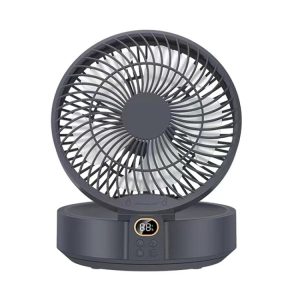4000mAh Swivel Wall Mounted Fan with Night Light - Keep Cool Anywhere!
