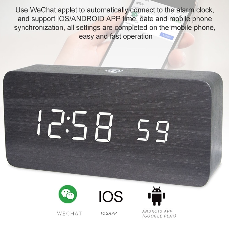 Smart LED Display Alarm Clock with App Control - Wake Up in Style! 4 Smart Led Display Alarm Clock With App Control - Wake Up In Style! - Image 4