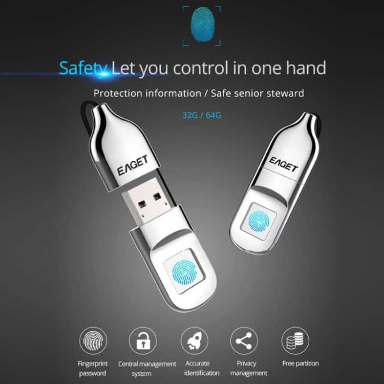 Secure Data Transfer: USB 2.0 Flash Drive with Fingerprint ID Protection 4 Encrypted Usb Security Drive With Fingerprint Scanner For Data Protection And Privacy Management.