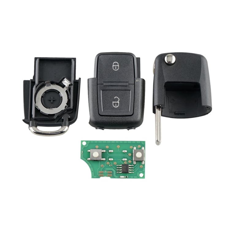 Volkswagen Car Key 1J0959753AG 48 Chip 434MHz 2-Button Remote for 434 Frequency 6 Volkswagen Car Key 1J0959753Ag 48 Chip 434Mhz 2-Button Remote For 434 Frequency - Image 6