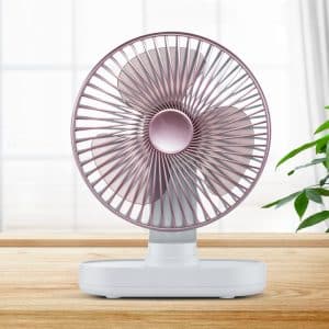 Micro USB & USB-C Rechargeable Portable Head Shaking Desktop Fan