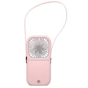 Electroplating Handheld Fan: Portable Desktop Mute USB Neck Fan - F20