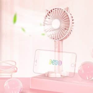 N10 Multi-function Electric Fan • 3 Speed Control • Handheld Desktop Holder