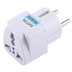 Powerful Portable UK to EU Travel Charger Adapter with Fuse - Stay Connected Anywhere