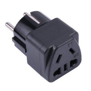 Universal Portable Five-hole WK to EU Plug Socket Power Adapter
