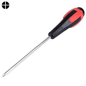 Precision screwdriver with ergonomic handle for electronics and household repairs. Durable steel tip for secure fastening and removal of screws. Compact design for easy storage and portability.