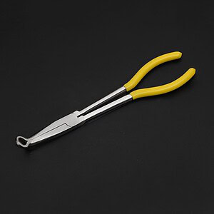 Heavy-duty pliers with yellow handles for industrial and home use, ideal for gripping, bending, and cutting tasks. Durable steel construction, ergonomic design for secure grip and comfort during work.