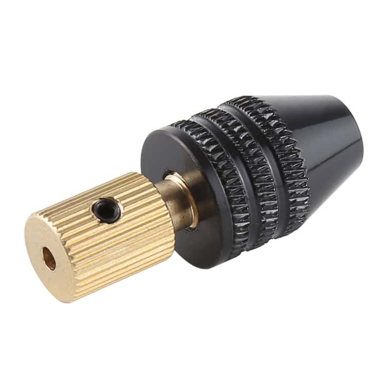 WLXY Mini Electric Grinder Drill Chuck - 0.5-3mm Shaft, 2.35mm Inner Hole 3 Precise Drill Chuck With Metal Jaws And Black Plastic Handle For Industrial And Woodworking Applications.