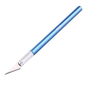 Precision craft scalpel knife for detailed artwork and precision cutting, featuring a sleek blue handle and sharp blade for professional arts, crafts, and surgical applications.