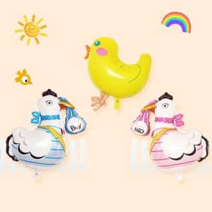 Cartoon Chicken Easter Party Balloons - Fun Animal Ornament (Random Colors)