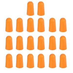 Premium Orange Memory Foam Earplugs - 10 Pairs for Non-toxic Soft Sleep