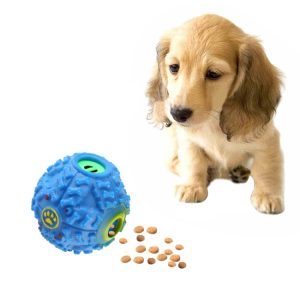 Squeaky Pet Toy Ball for Training, Size M, 9.2cm Diameter, Chewable, Quack Sound