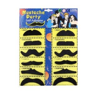 12-in-1 Funny Halloween Fake Mustaches Kit - Self-adhesive Props for Hilarious Costumes