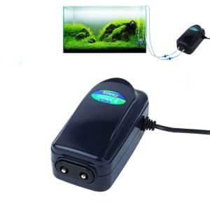 Silent 8W Aquarium Air Pump - Adjustable Flow for Fish Tank