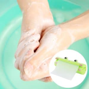 1.2m Frog Pattern Scented Soap Sheets in Random Color - Hand Washing Convenience
